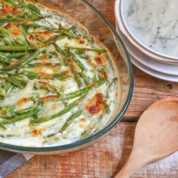 Oven Roasted Green Beans with Cheese