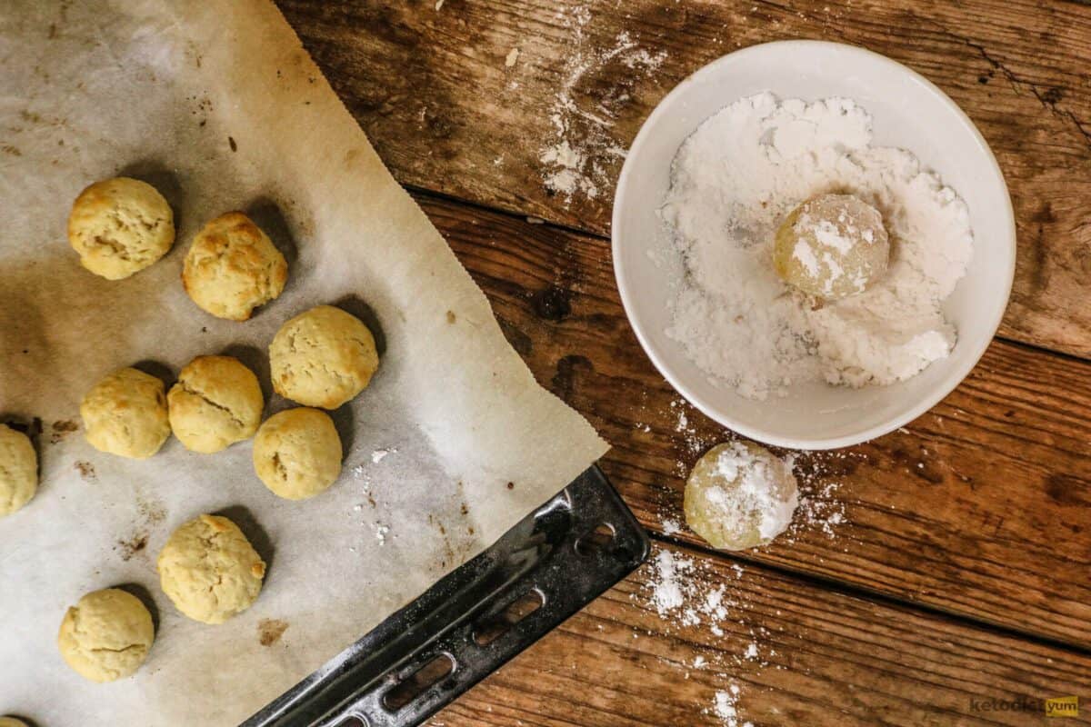 Keto Snowball Cookies Recipe