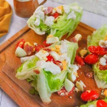 Iceberg Wedge Salad with Blue Cheese Dressing