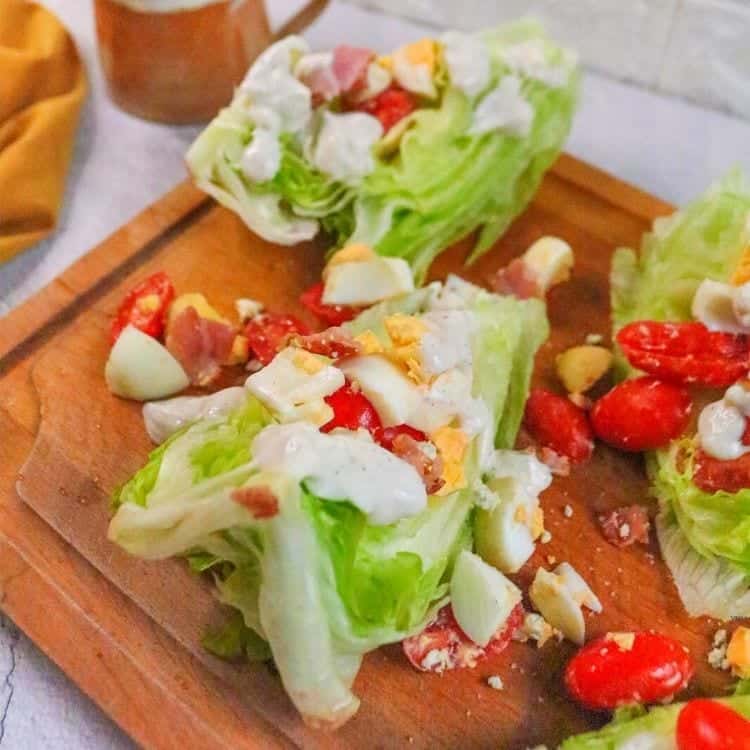 Iceberg Wedge Salad with Blue Cheese Dressing