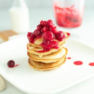 Cranberry Keto Pancakes