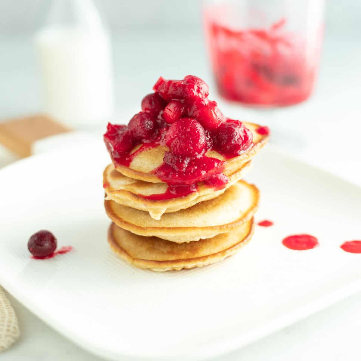 Cranberry Keto Pancakes Recipe
