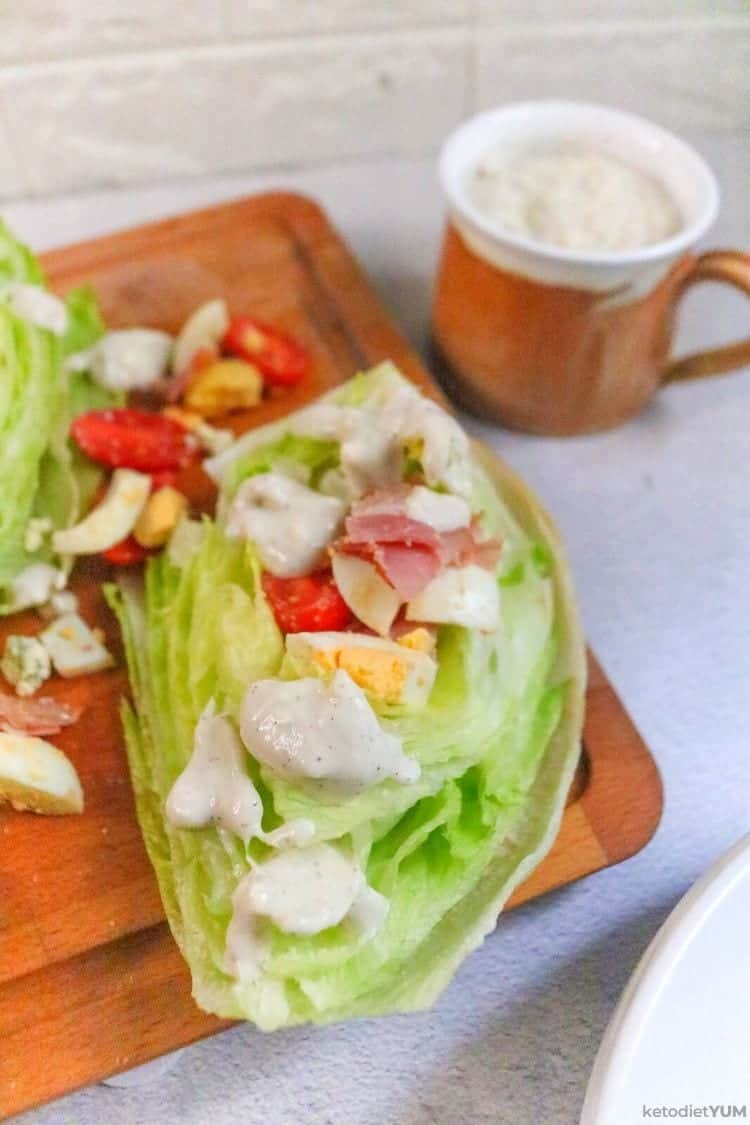 Yummy iceberg wedge salad