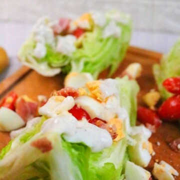 Iceberg Wedge Salad with Blue Cheese Dressing