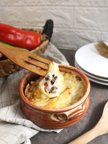 Keto Philly Cheesesteak Casserole
