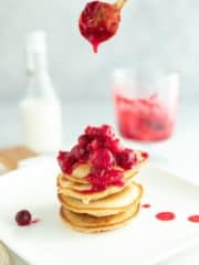 Best Keto Cranberry Pancakes