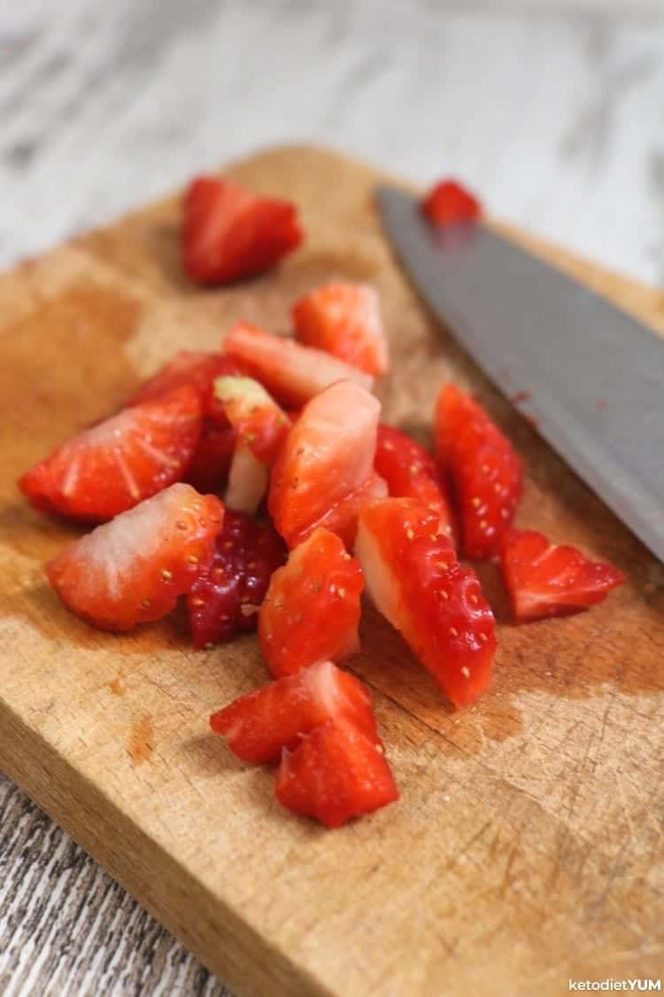 Strawberries for your Keto Pink Drink from Starbucks