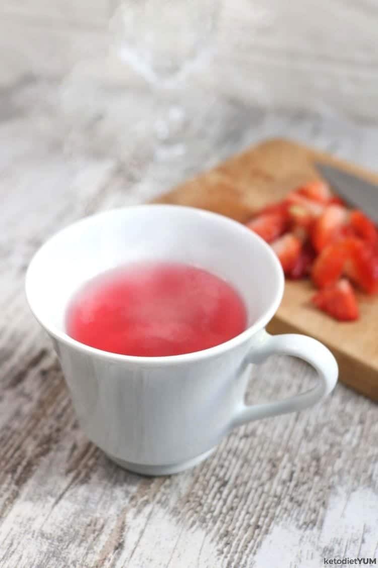 Steeped passion tea for your Keto Pink Drink