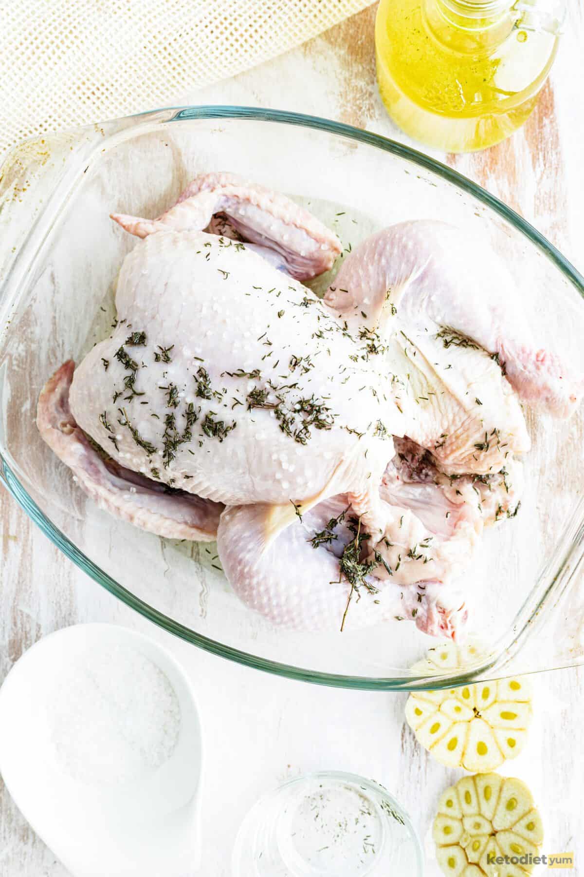 Keto Baked Chicken with Greek Yogurt and Lime