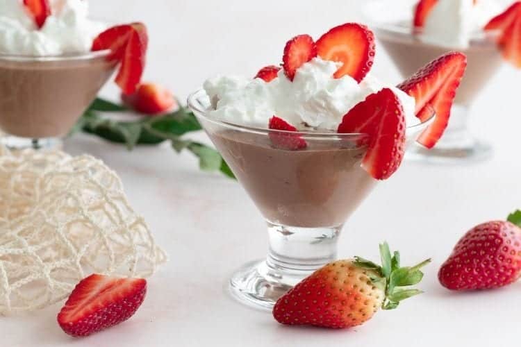 Best Keto Chocolate Mousse with Strawberries