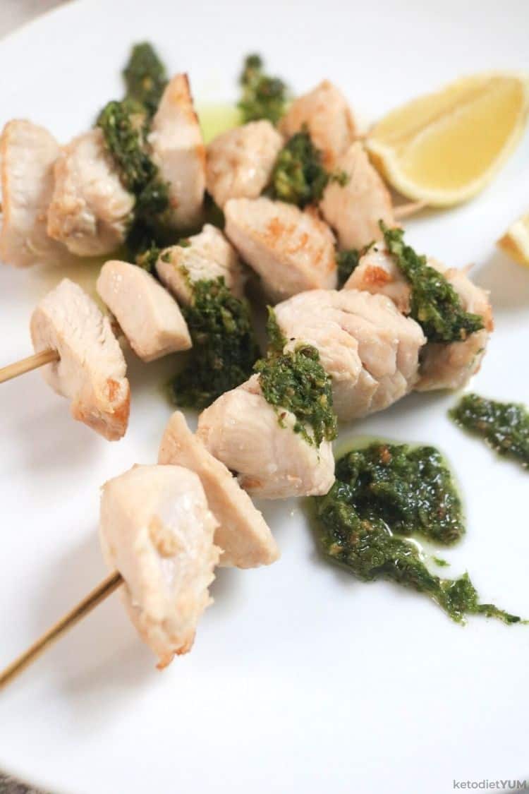 Chicken Skewers Recipe with Chermoula Sauce