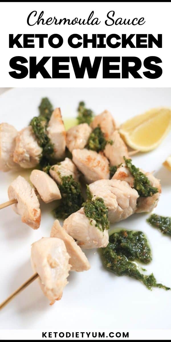 EASY Chicken Skewers with Chermoula Sauce