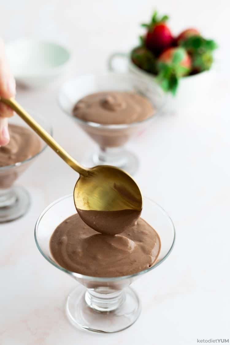 Make chocolate mousse keto with this amazing recipe!