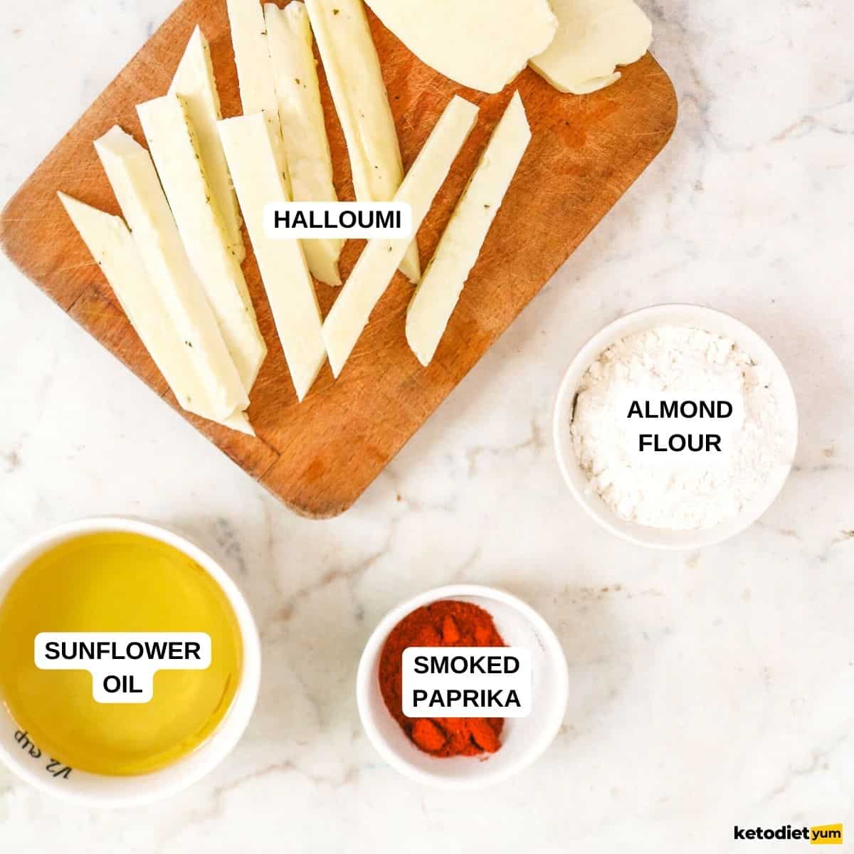 Keto Halloumi Fries Ingredients