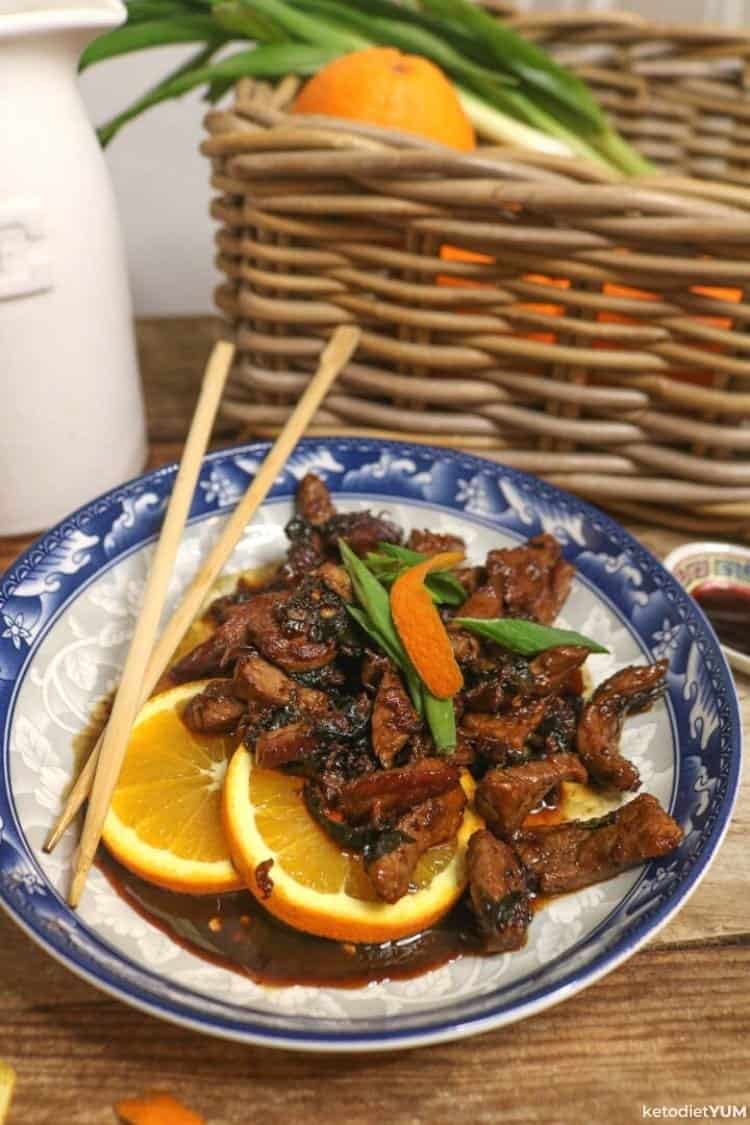 Keto Chinese Crispy Orange Beef Recipe