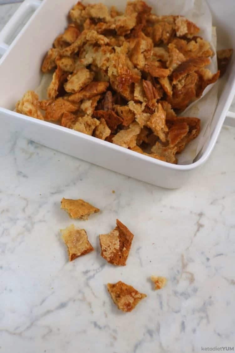 Parmesan keto croutons recipe