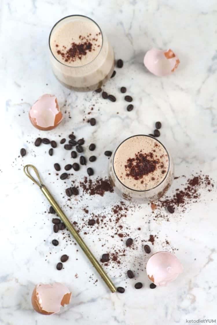 Dairy-free keto mocha latte