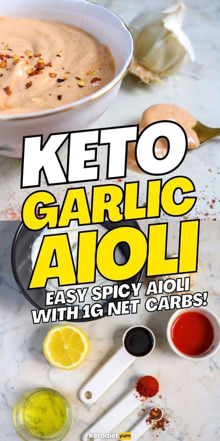 EASY Keto Spicy Garlic Aioli