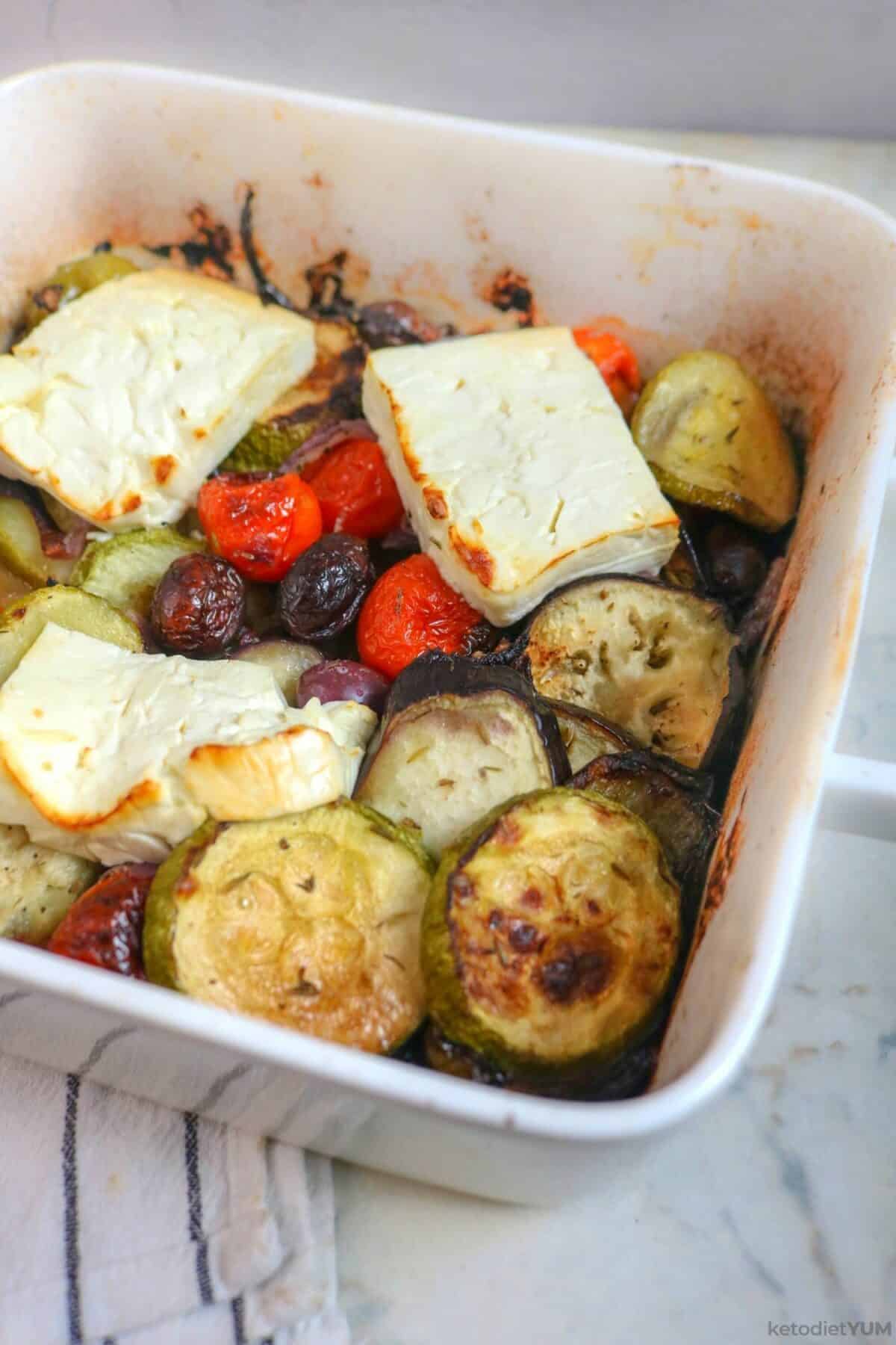 Easy Greek Feta Traybake Recipe (Gluten-free and Vegetarian)