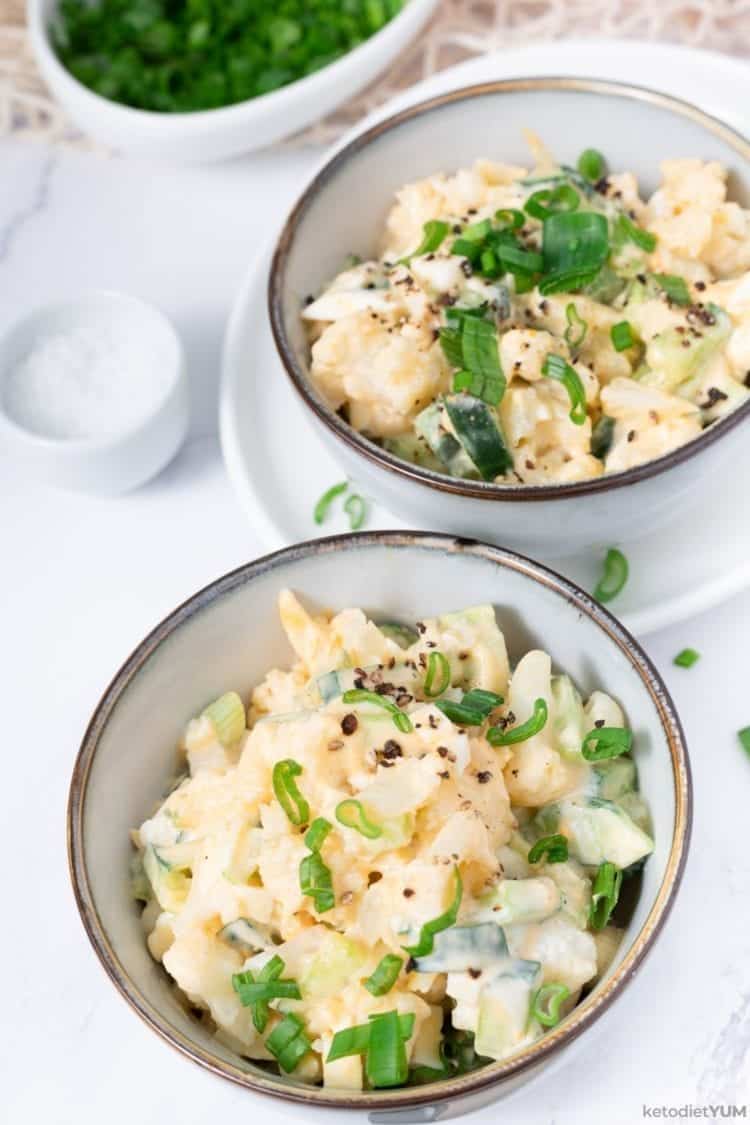 Keto Cauliflower Salad Recipe keto cauliflower salad recipe