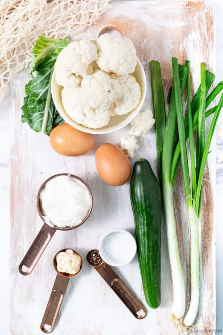 keto cauliflower salad ingredients