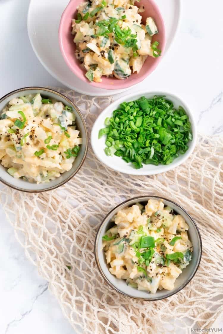 Perfect keto cauliflower salad