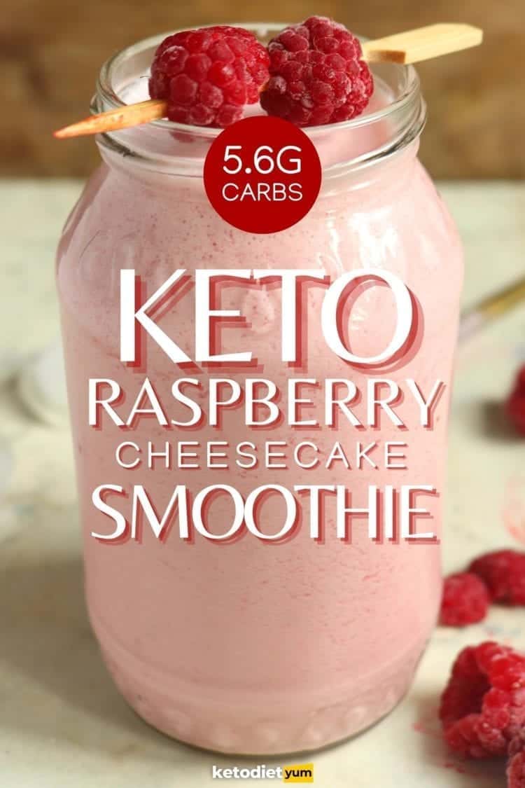 Keto Raspberry Cheesecake Smoothie Recipe