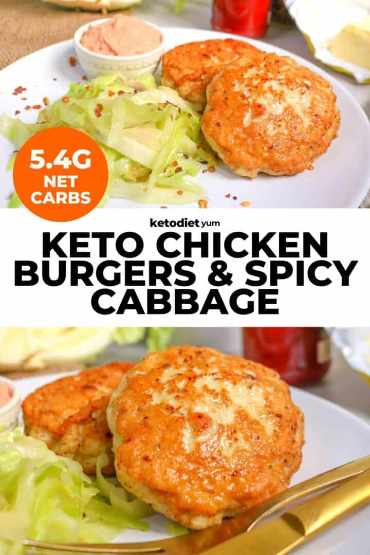 Best Keto Chicken Patties with Spicy Cabbage recipe