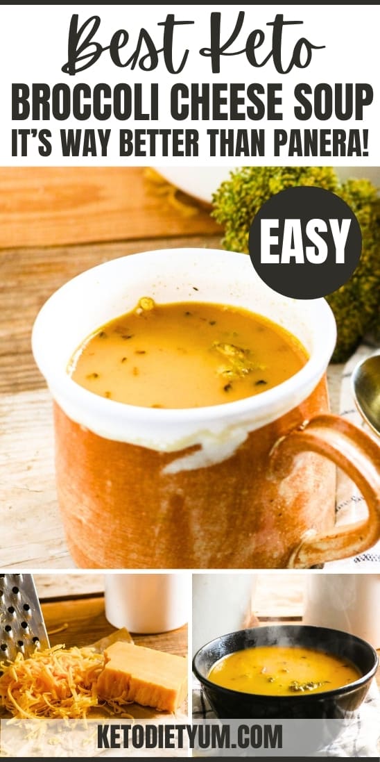 Easy Keto Broccoli Cheese Soup (Better Than Panera!)