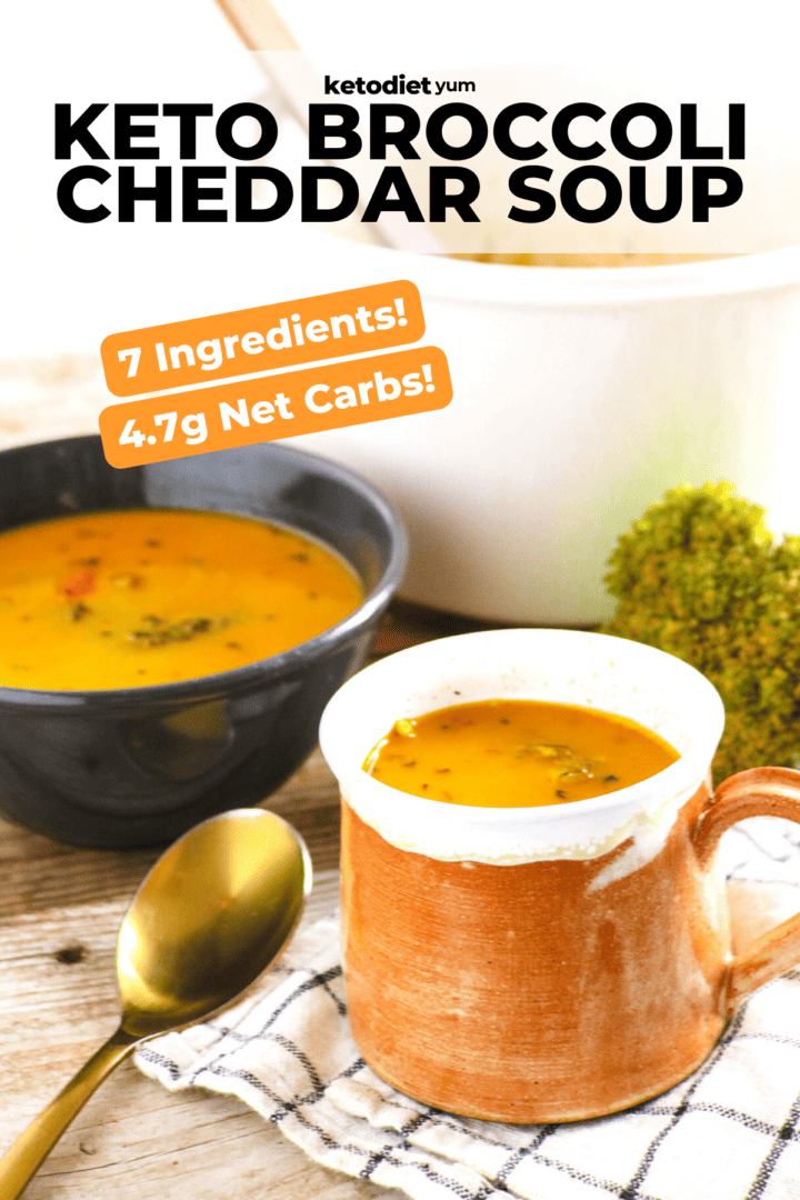 Keto Broccoli Cheddar Cheese Soup