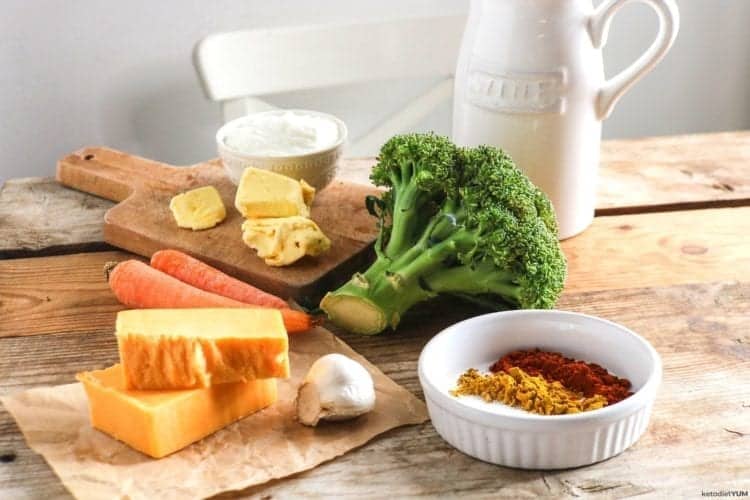 broccoli cheddar soup keto ingredients