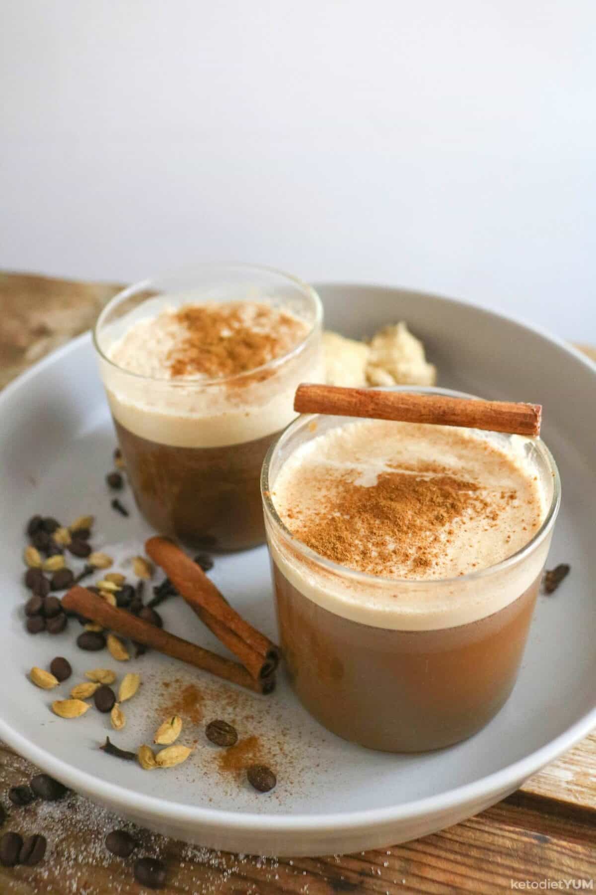 Keto Chai Tea Latte With Caffeine Hit Keto Diet Yum