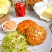 Keto Chicken Patties Recipe with Spicy Cabbage
