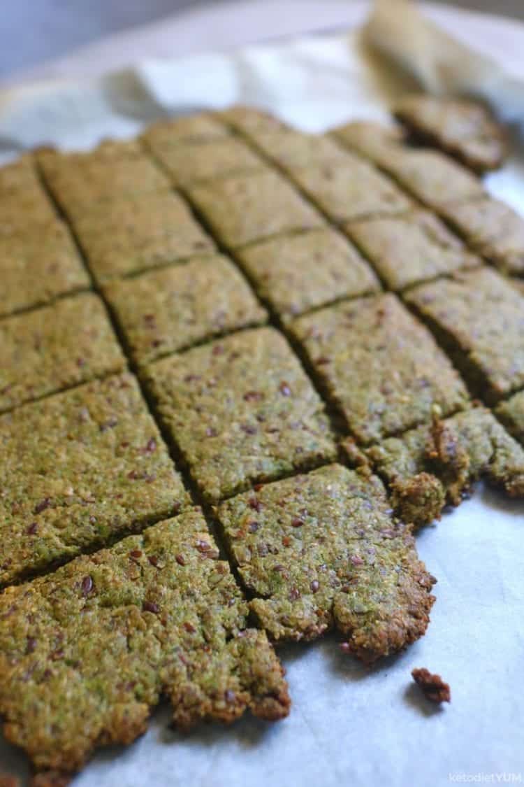 Crispy crackers ready to bake