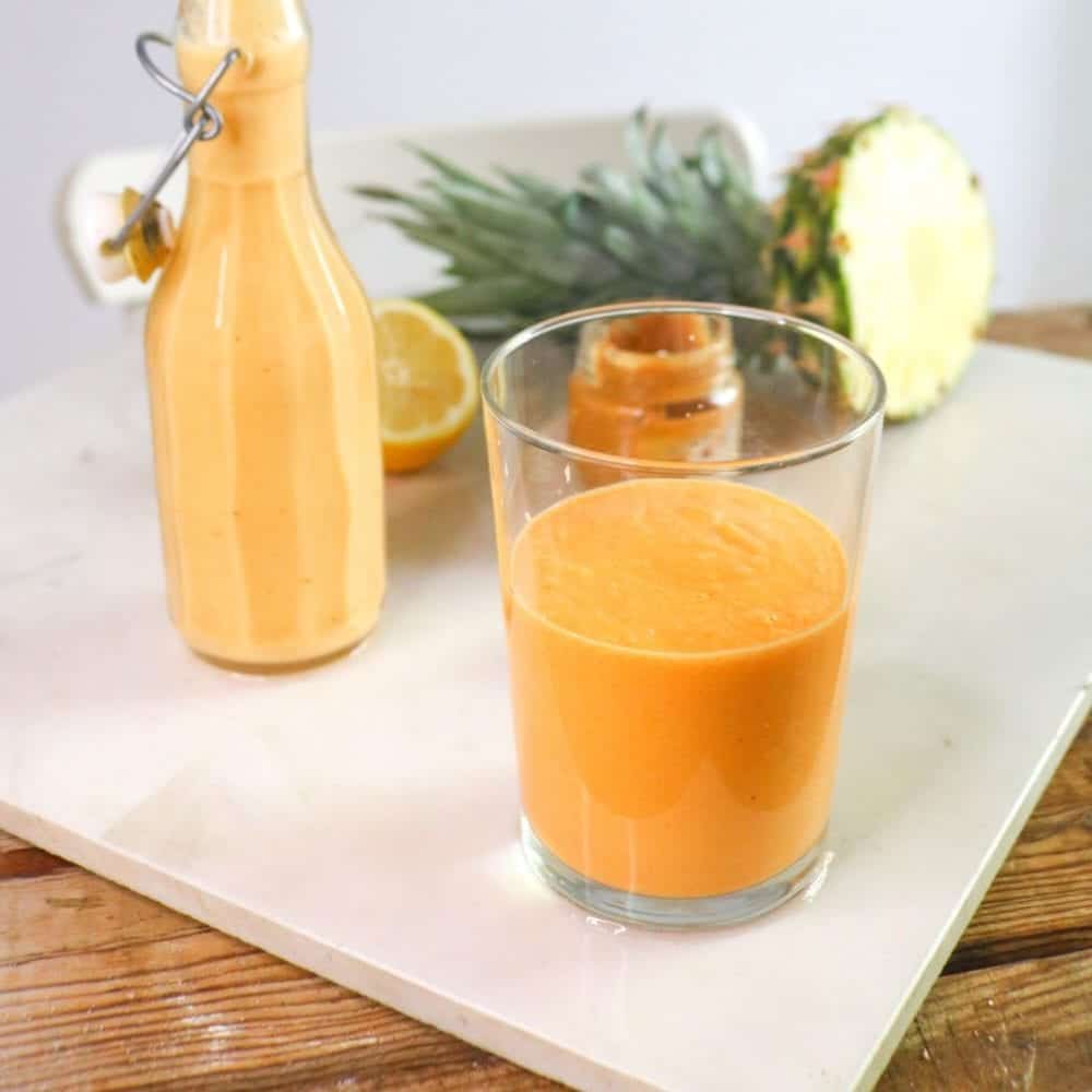 Keto Carrot Pineapple Smoothie