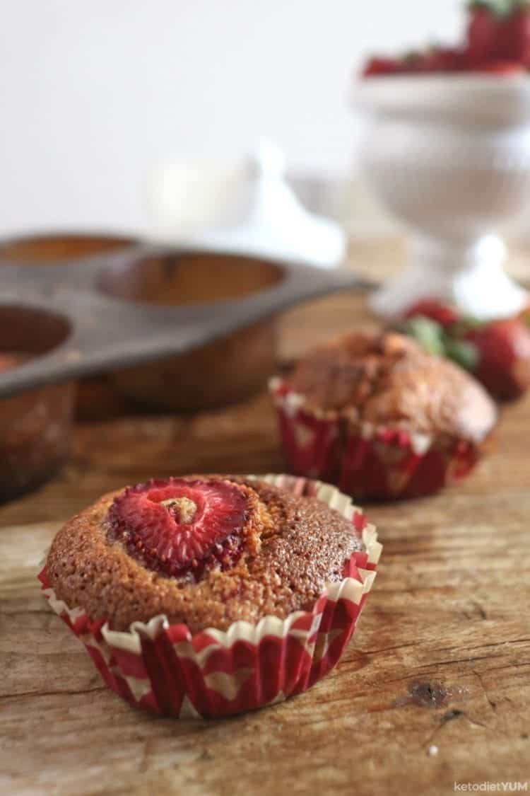 Low carb chocolate cupcakes cooling to room temperature