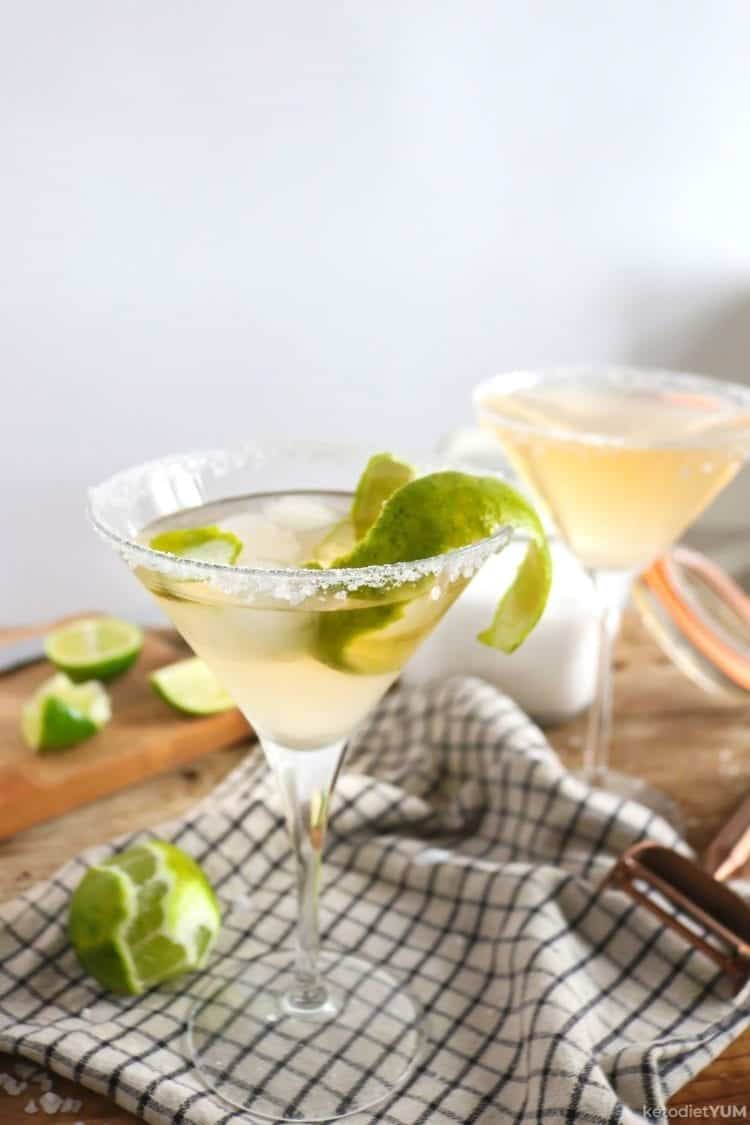 Delicious low carb classic margarita