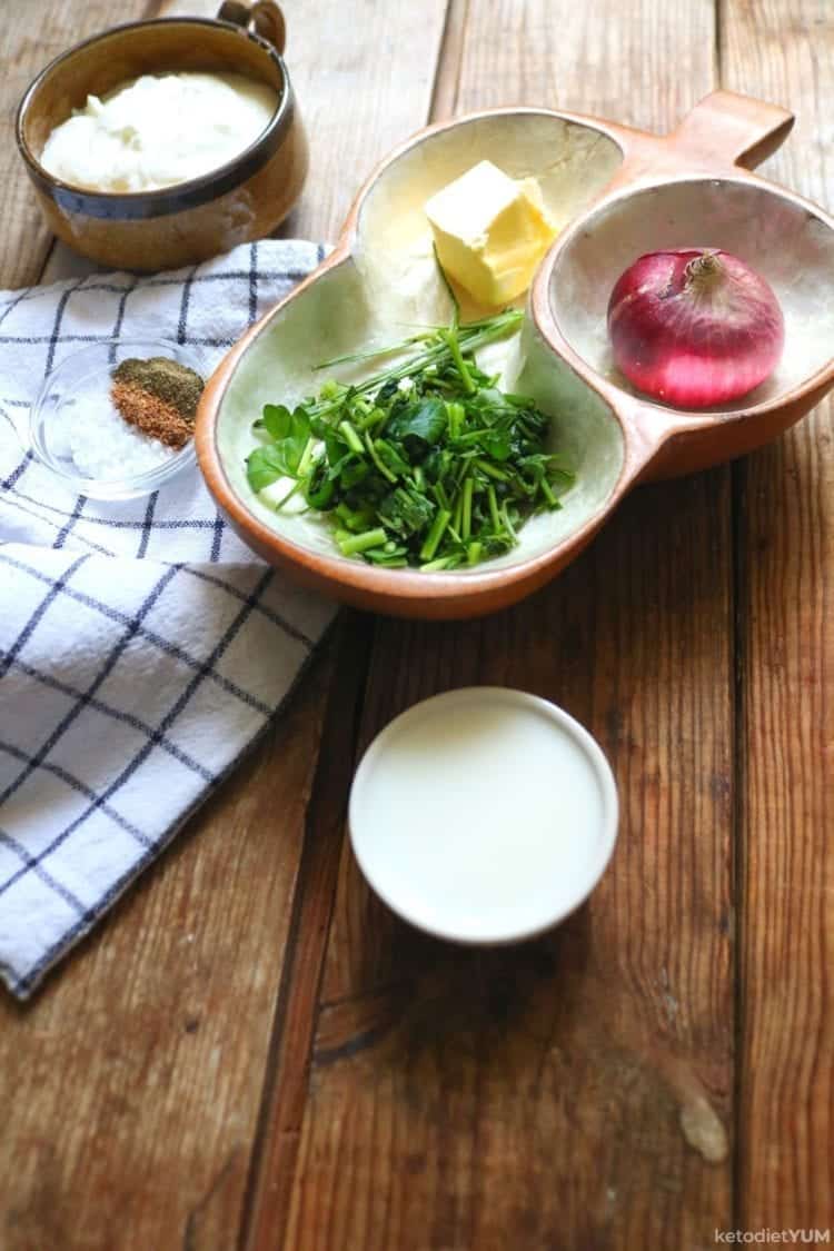 Keto French Onion Dip Ingredients