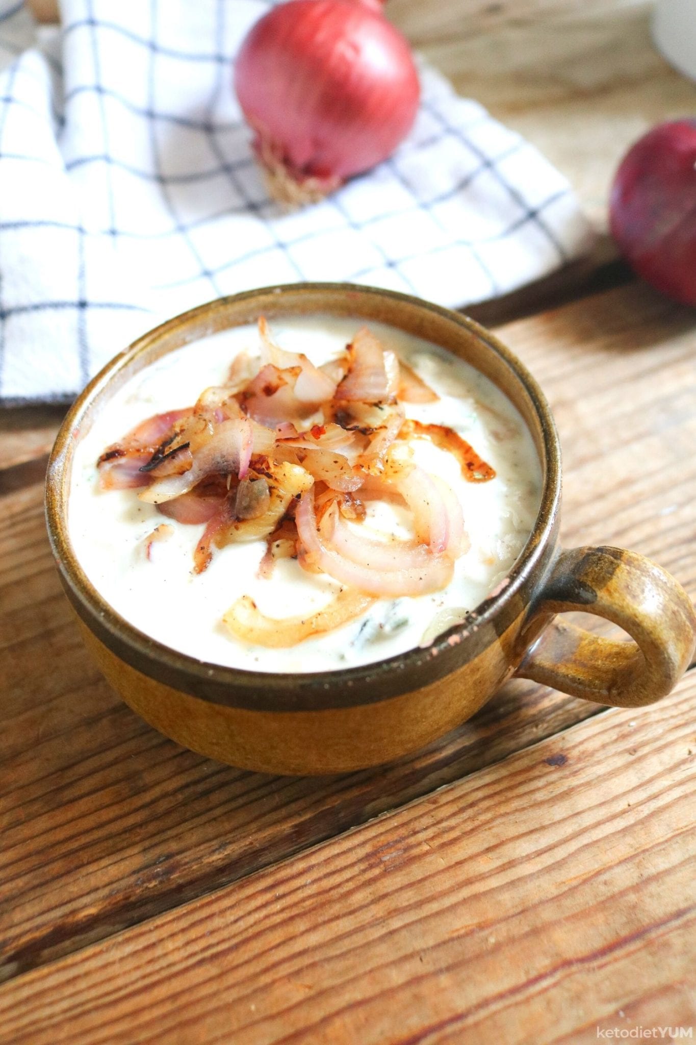 Keto French Onion Dip - Keto Diet Yum