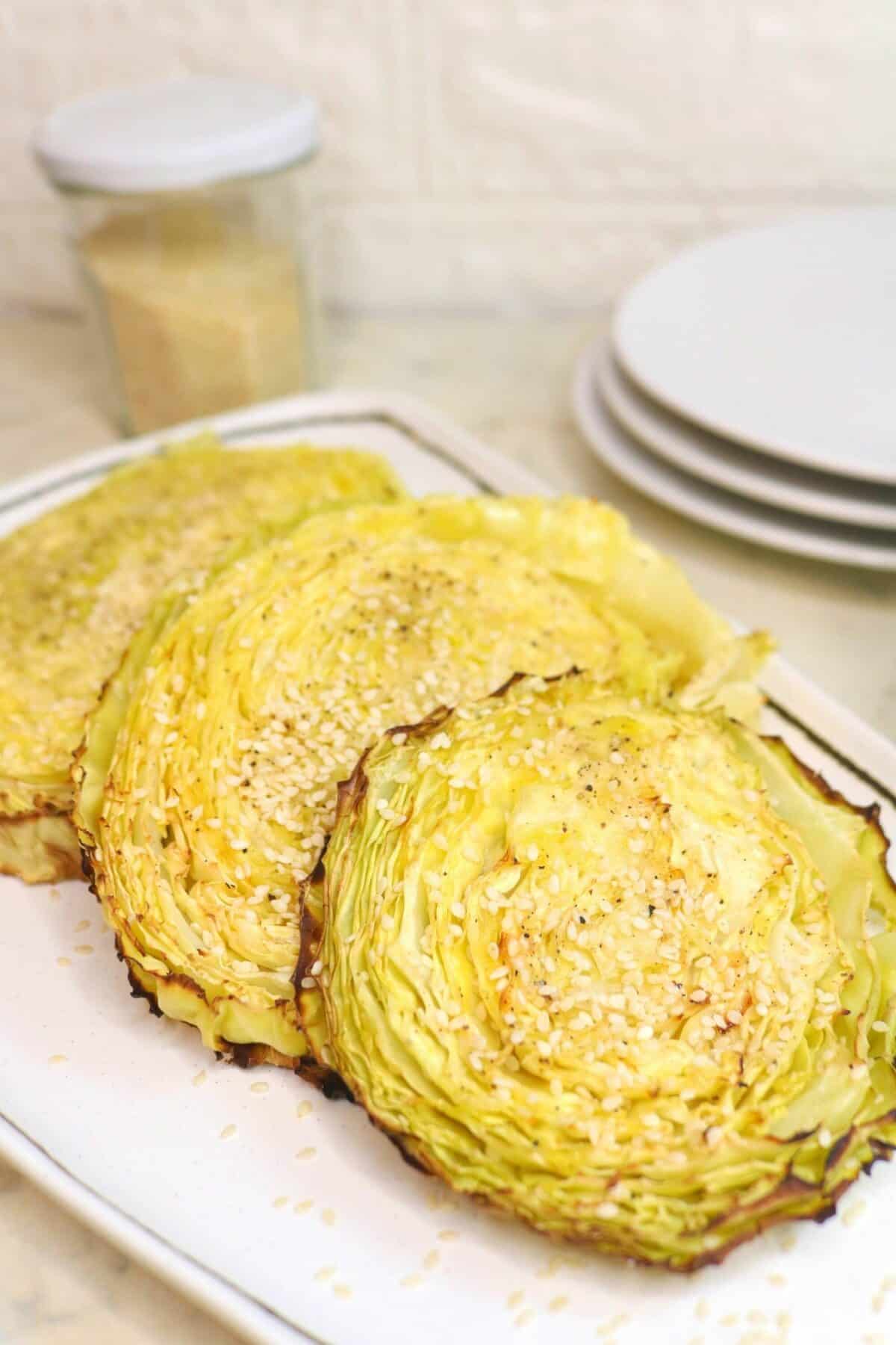 Keto Roasted Cabbage Steaks