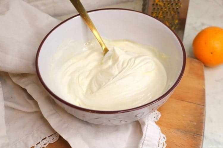 Orange cream cheese frosting for your low carb orange cake