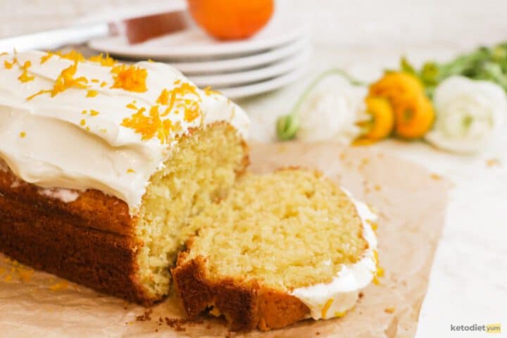 Keto Almond Flour Orange Cake