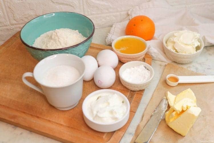 Ingredients for your almond flour orange cake