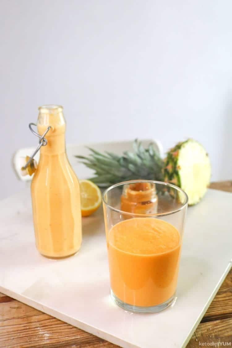 Keto Carrot Pineapple Smoothie how to make a carrot pineapple smoothie