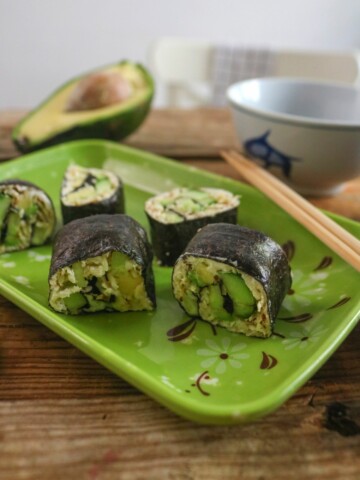 Keto Cauliflower Rice Sushi Rolls