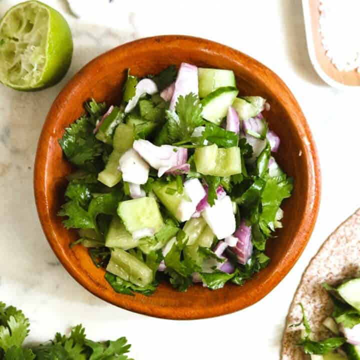 Easy Cucumber Salsa Recipe (Vegetarian/Vegan/GlutenFree)