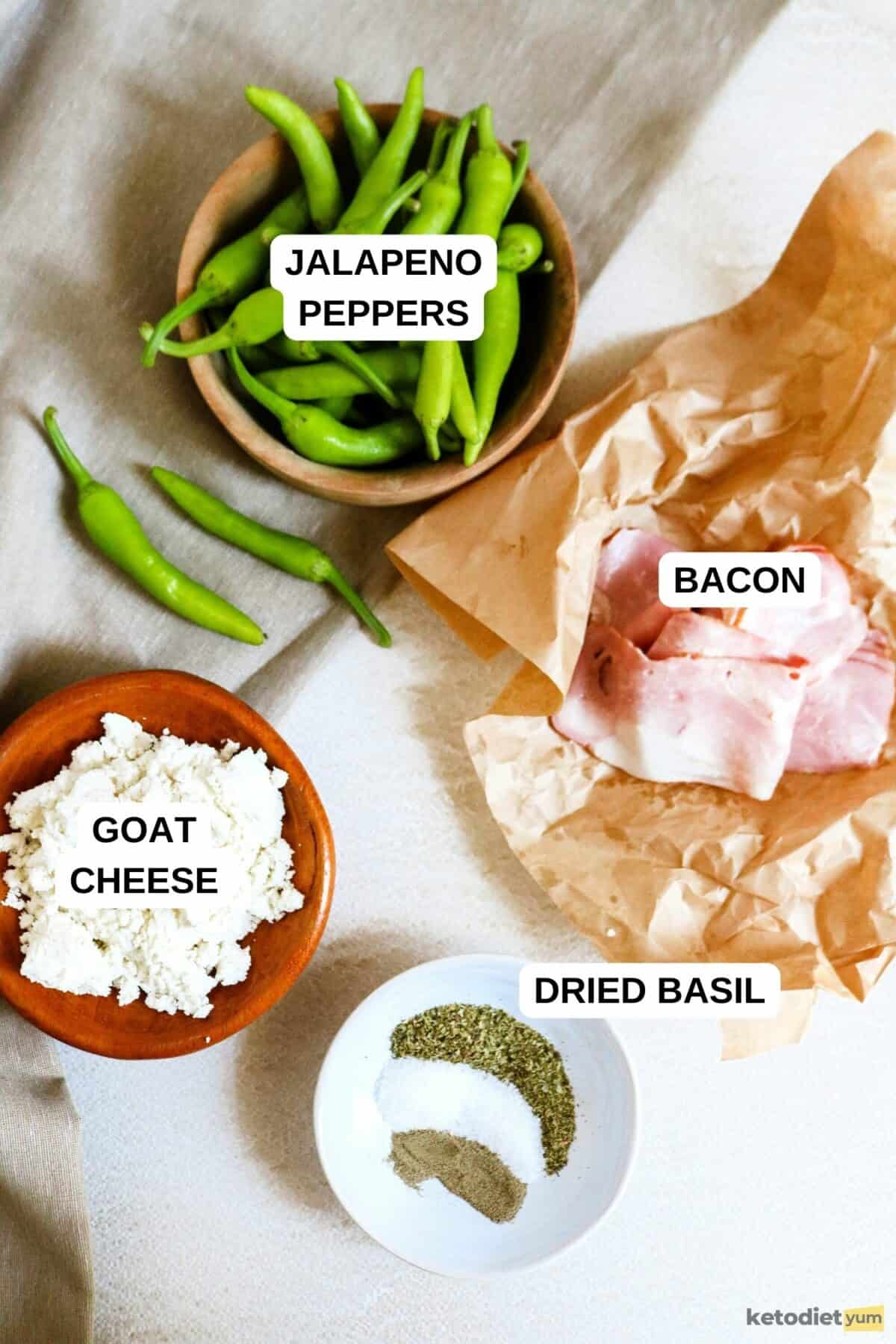 Keto Jalapeno Poppers Ingredients