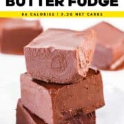 2-Ingredient Chocolate Peanut Butter Fudge