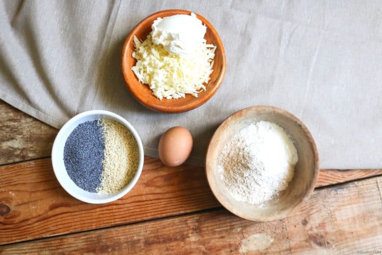 Ingredients for keto fathead bagels