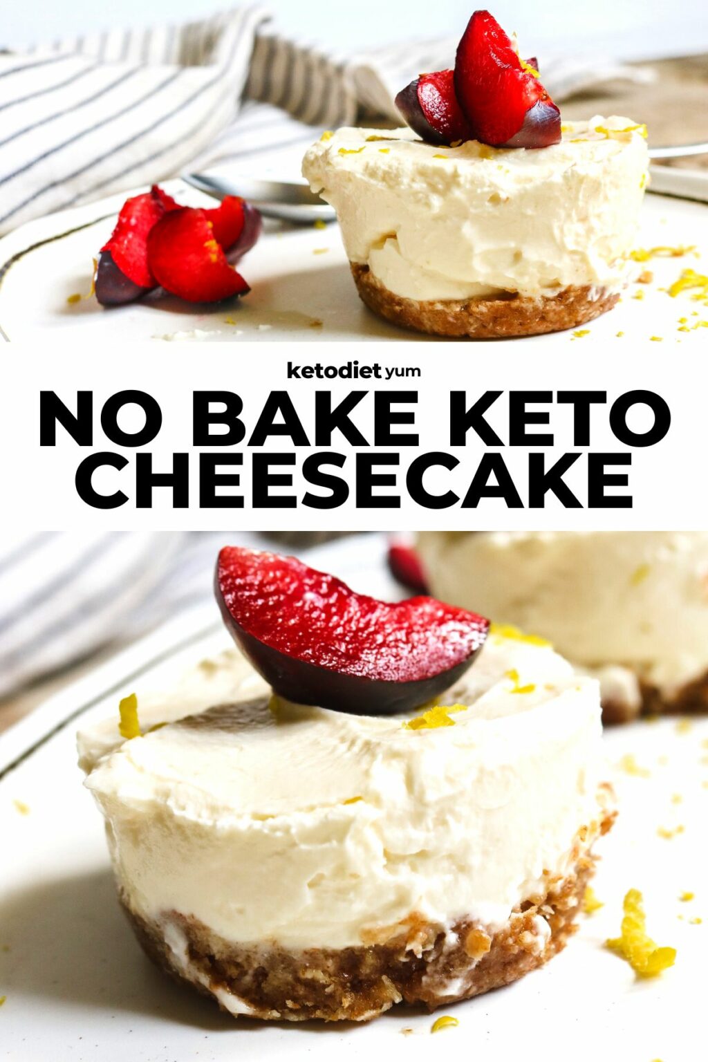 No Bake Keto Cheesecake Recipe (Easy, Sugar-Free)